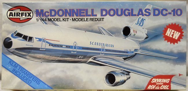 Airfix 1/144 McDonnell Douglas DC-10-30 Sky King Issue - SAS or KLM, 06179-3 plastic model kit